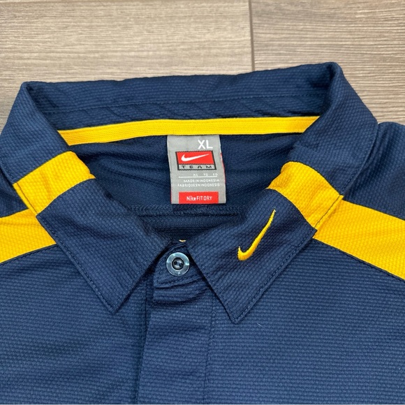 Team Nike West Virginia WVU Mountaineers Polo Shirt Dri-FIT Team Issued Size XL - Picture 6 of 9